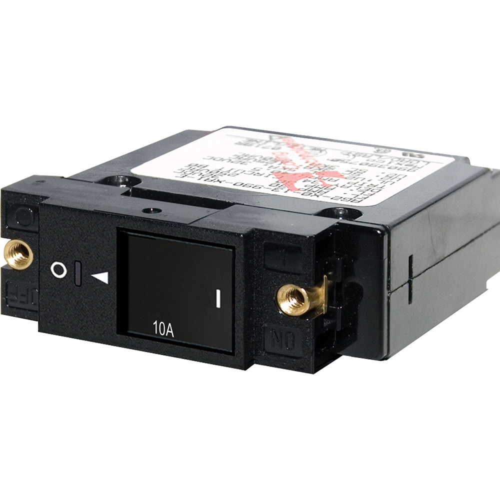 Blue Sea Systems 7427 Single Pole Small Case 2" Slot Reset Rocker Circuit Breaker - 10 Amp