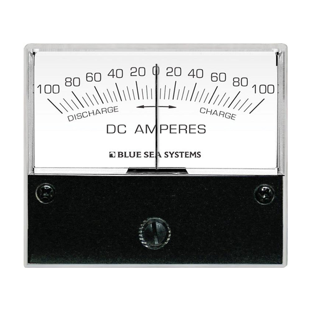 Blue Sea Systems 8253 DC Zero Center Analog Ammeter - 2-3/4" Face, 100-0-100 Amperes DC