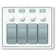 Blue Sea Systems 8272 Water Resistant Panel - 4 Position - White - Horizontal Mount