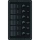 Blue Sea Systems 8373 Water Resistant 6 Position - Black - Vertical Mount Panel