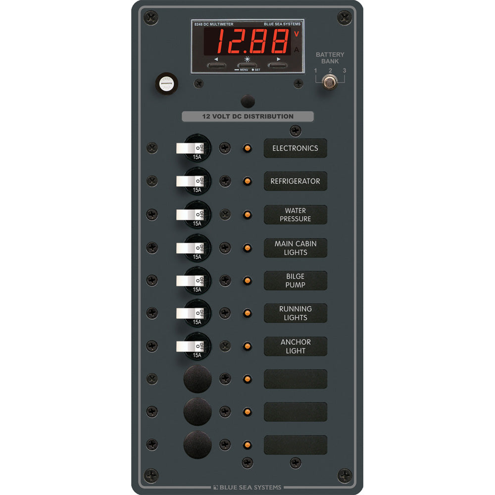 Blue Sea Systems 8402 DC 10 Position with Multi-Function Meter