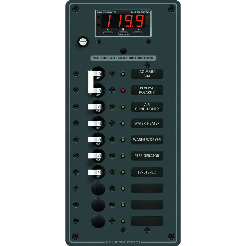 Blue Sea Systems 8406 AC Main + 8 Positions