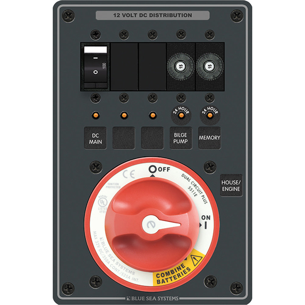 Blue Sea Systems 8690 e-Series Dual Circuit Plus PN 5511e