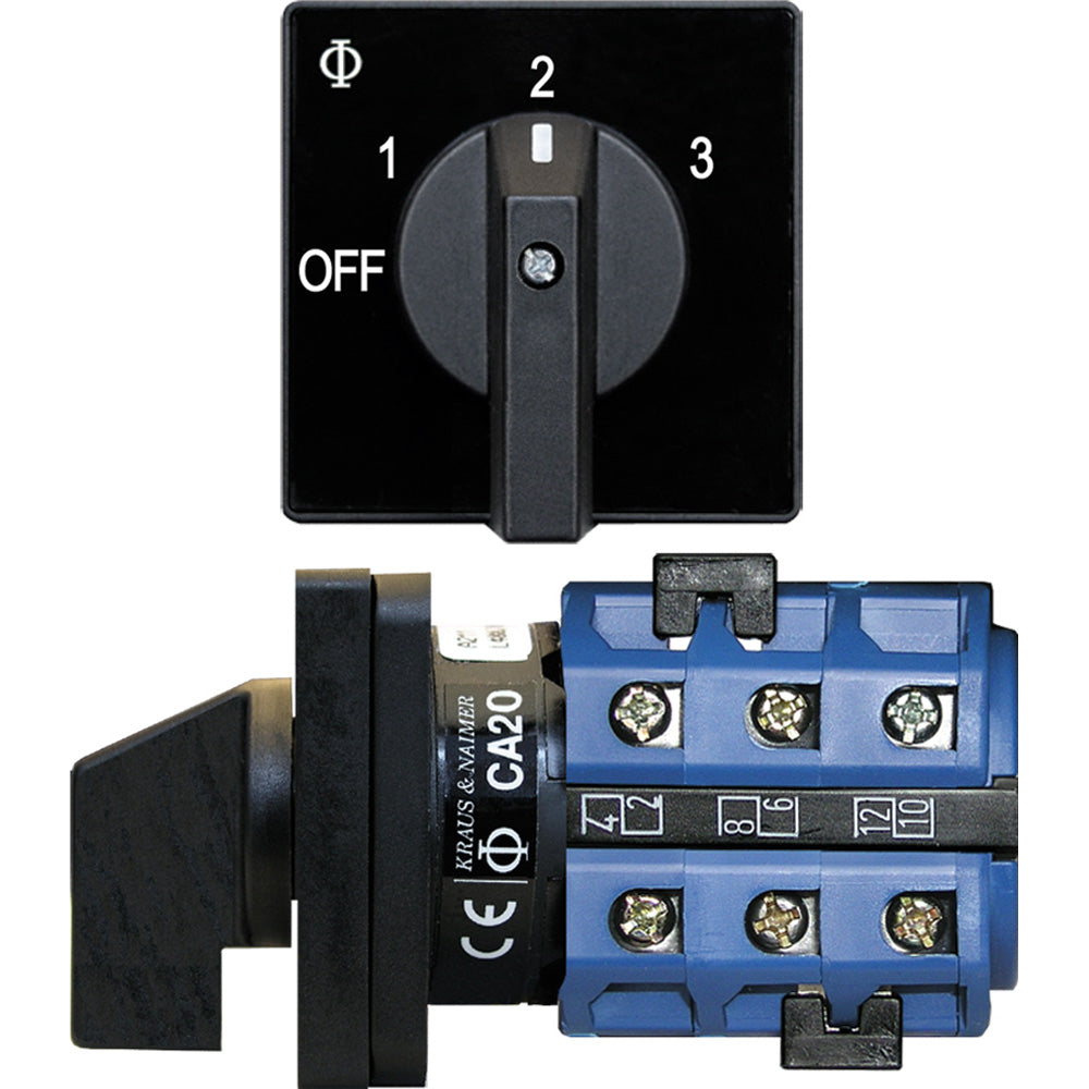 Blue Sea Systems 9010 Switch, AV 120VAC 32A OFF +3 Positions
