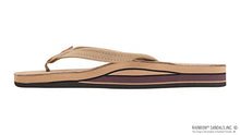 Rainbow Sandals - Rainbow Womens Premier Leather Double Layer Narrow Strap Sandals