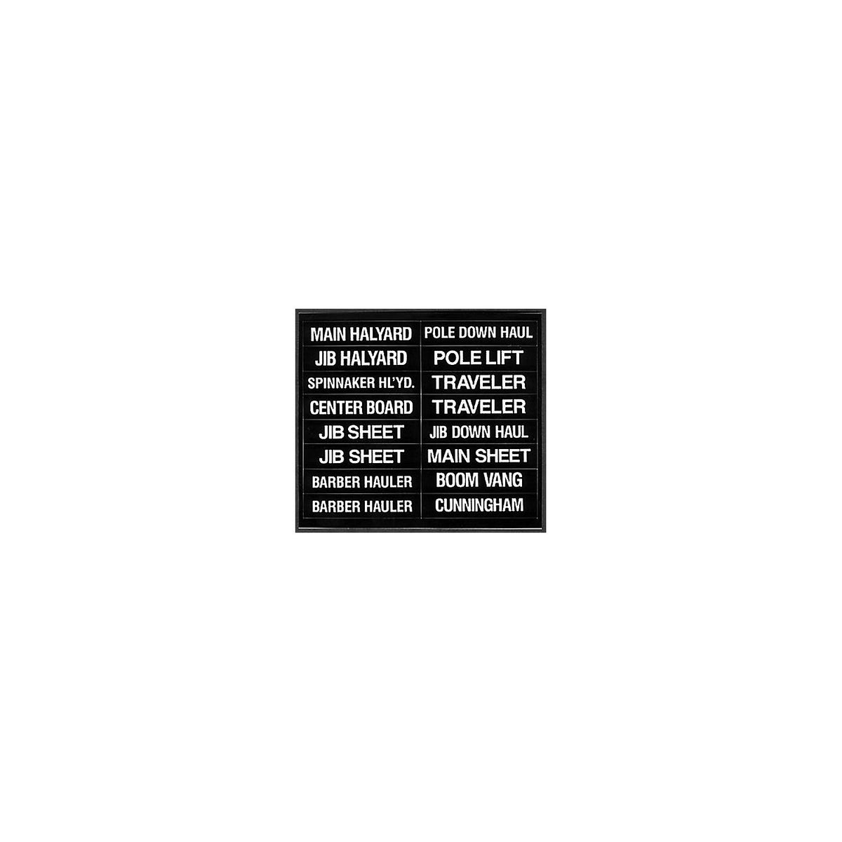 Bernard 16 Label Set for Sailboats