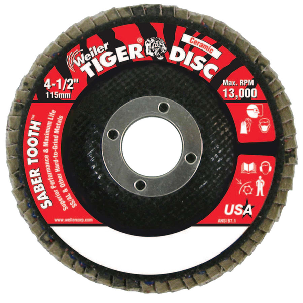 Weiler - Saber Tooth Ceramic Flap Discs