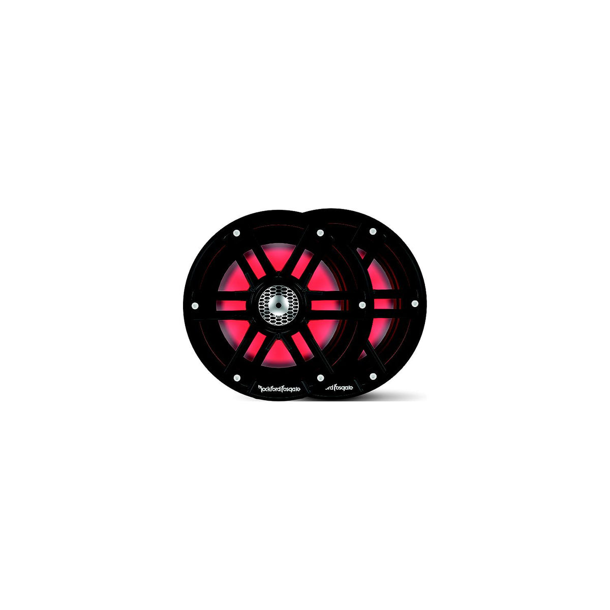 Rockford Fosgate Color Optix™ Marine 2-Way Speakers, 6.5" Black / Stainless