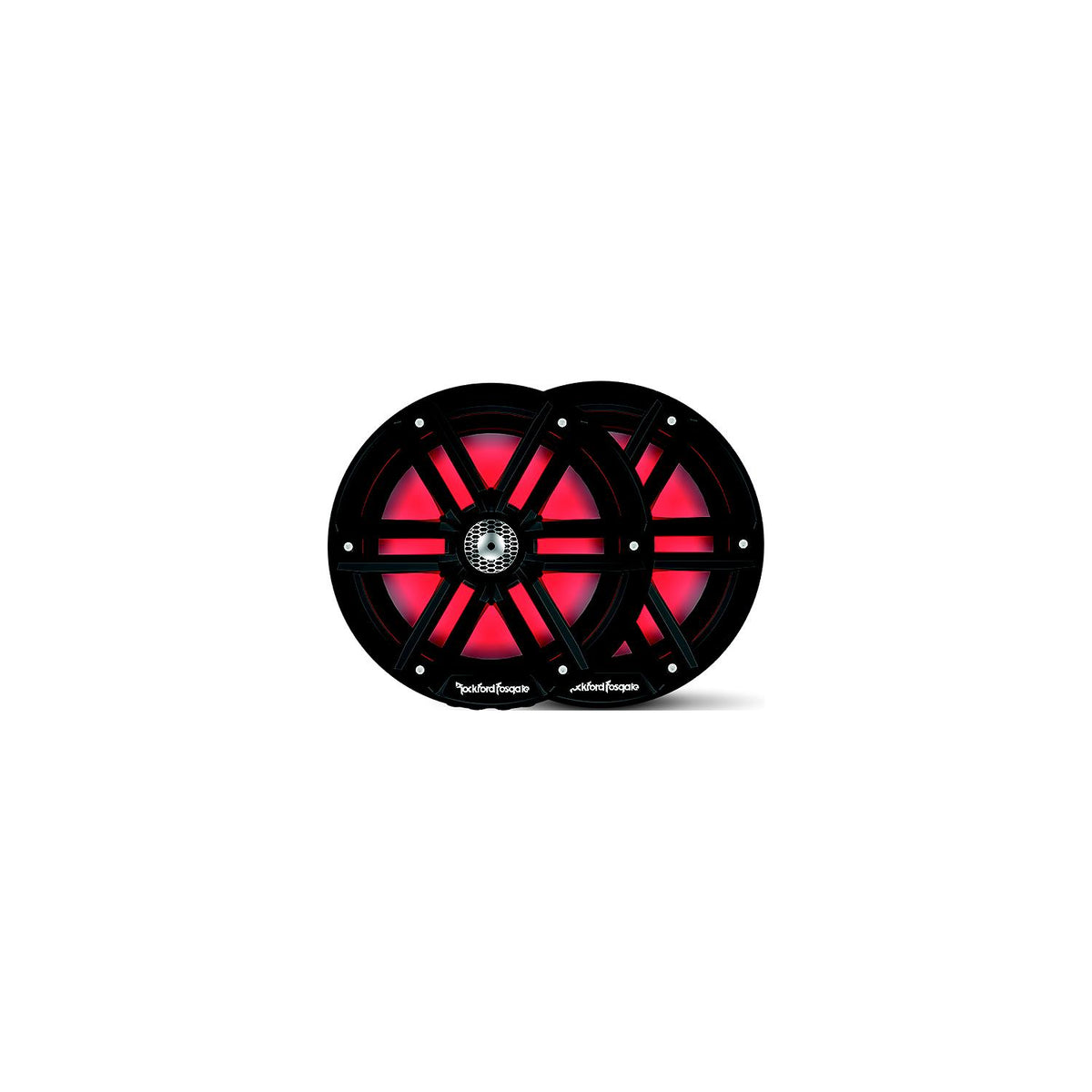 Rockford Fosgate Color Optix™ Marine 2-Way Horn Speakers, Black / Stainless