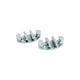 Attwood Marine 3" Zig-Zag Cleat, Zinc Plated (2 Per Pack)