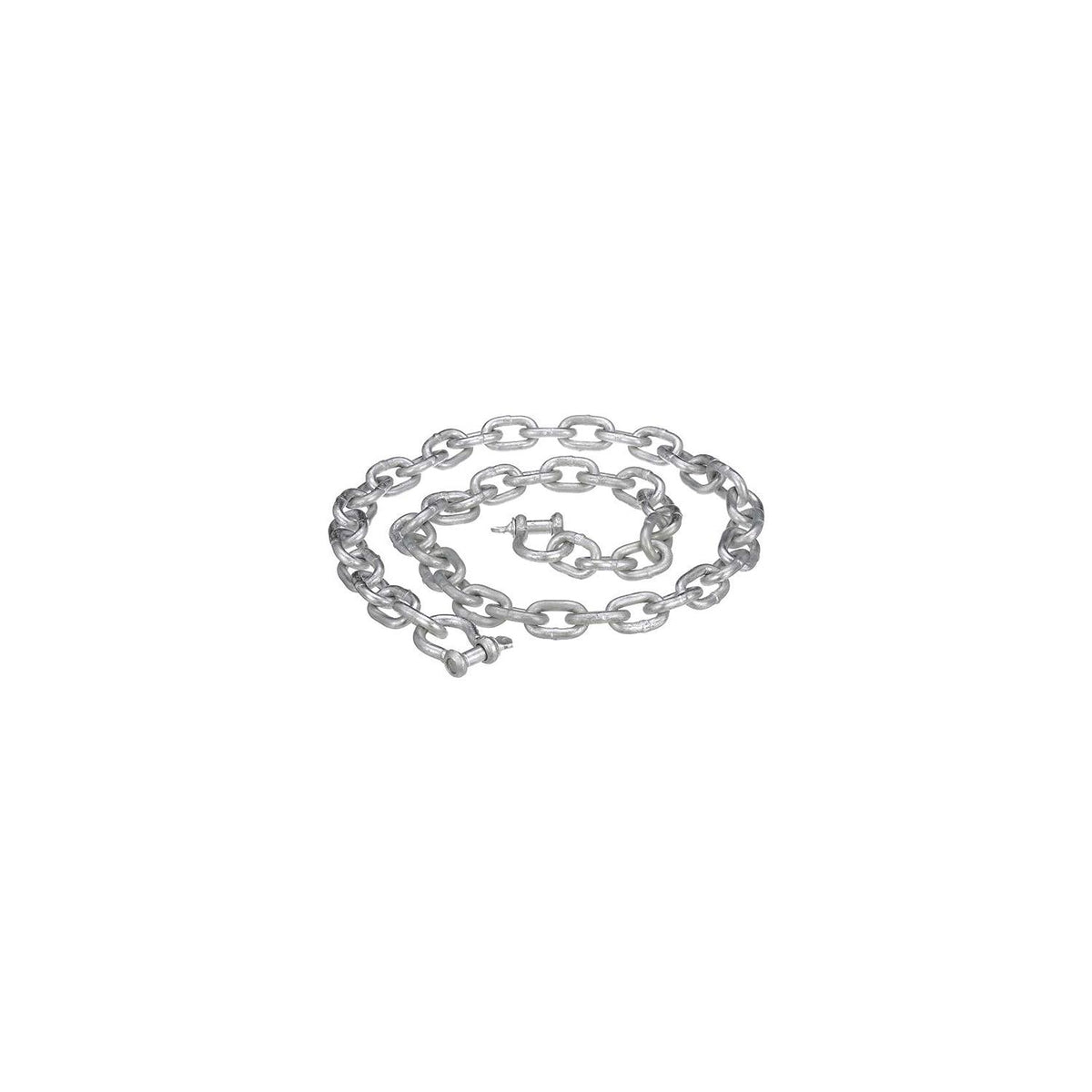 Attwood Marine Galvanized Anchor Lead Chain with Shackles, 1/4" x 4'