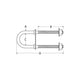 Attwood Marine Bow Eye U-Bolt 3/8"-16 x 2-7/16"