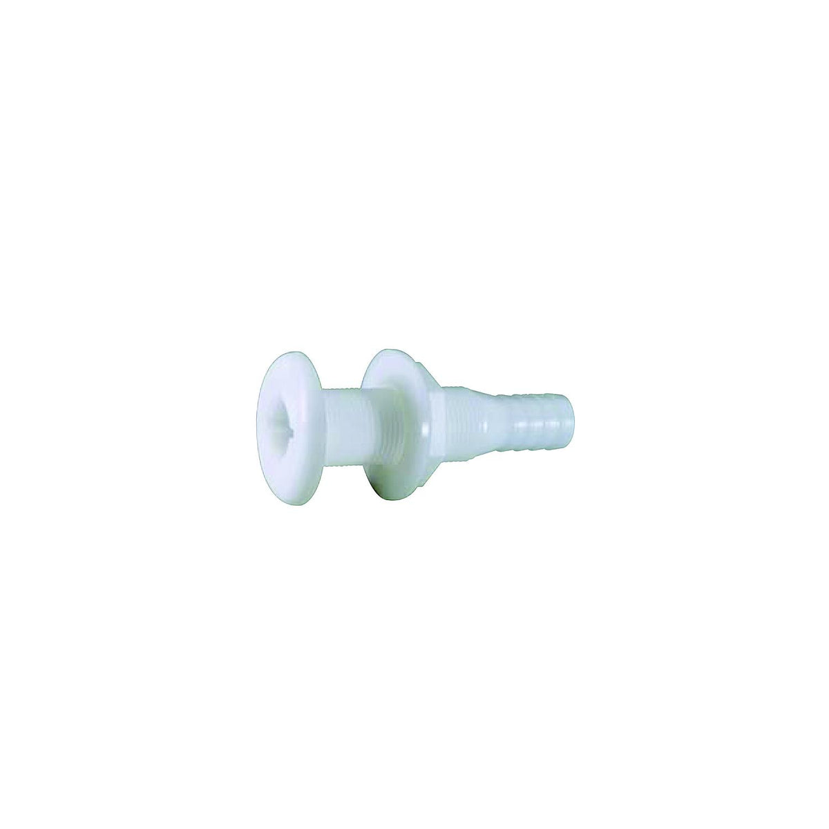 Attwood Marine Thru Hull Connector For Hose, White - 5/8"