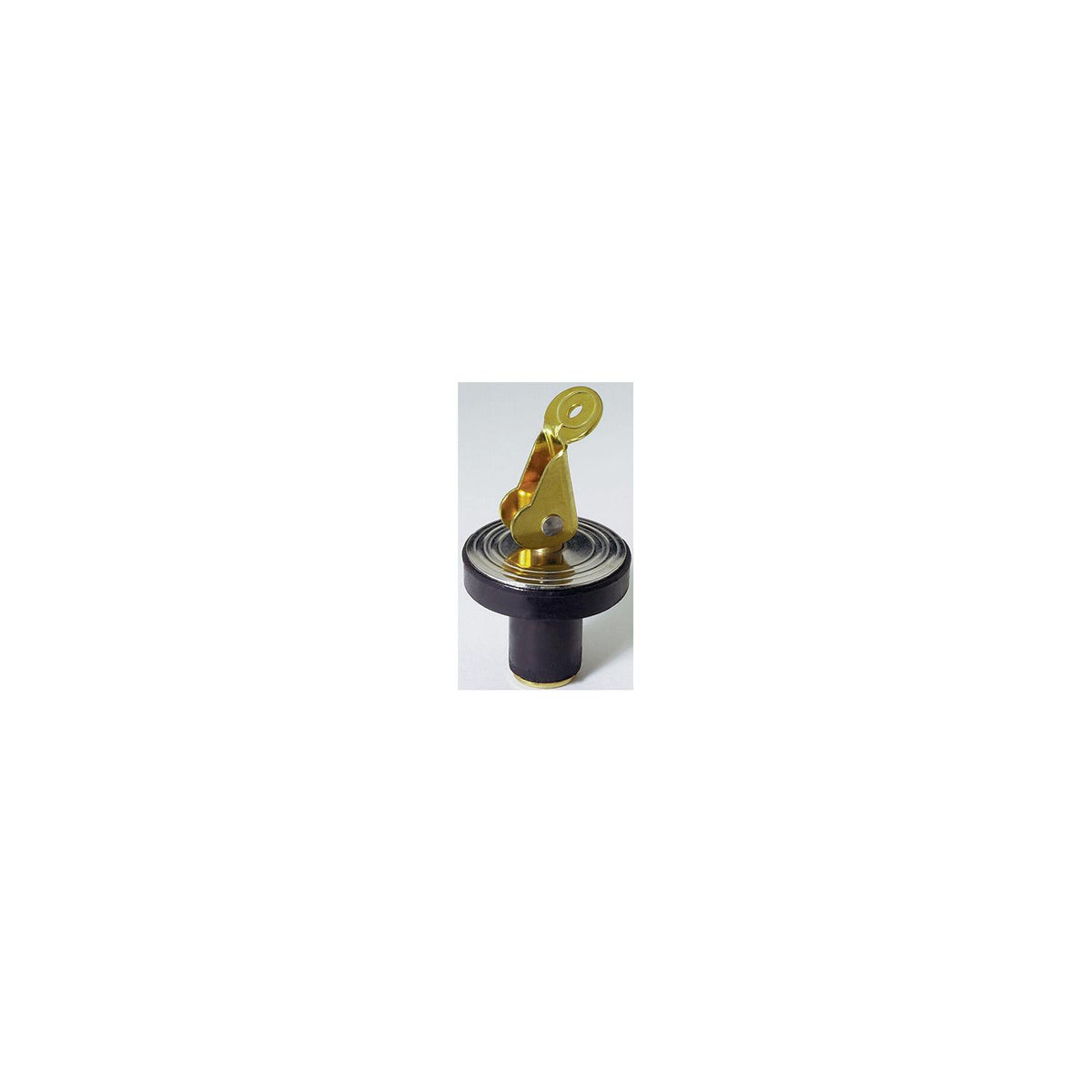 Attwood Marine Livewell/Bailer Drain Plug, Brass Snap-Handle