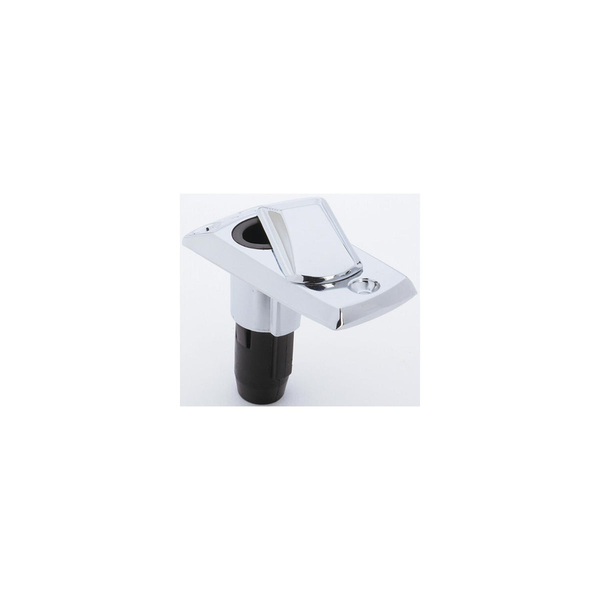 Attwood Marine Rectangular 2-Pin Chrome Zamak Base, Packaged