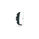 Taco Metals Rigid Vinyl Flex Core Rub Rail V21-9959WHC60D