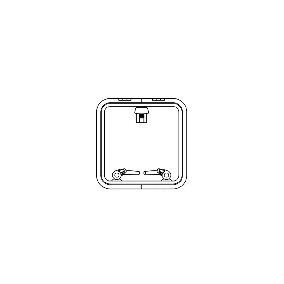 Lewmar Low Profile Size 44 Rectangular Self Supporting Hatch