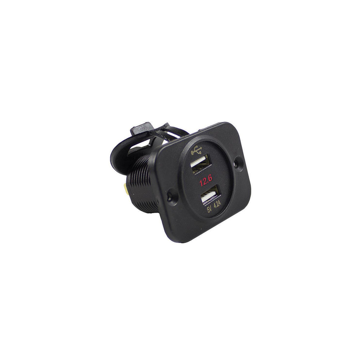 Wirthco Battery Doctor Dual USB Port with 5-30V DC Voltage Meter