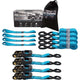 Tiedown Engineering Ratchet Strap, Blue, 5208 lbs. Max Load, 4-Pack, 1.5" x 8'