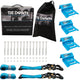 Tiedown Engineering Heavy Duty Wheel Chock Kit, Blue, 4563 lbs., 2-Pack, 2" x 8'