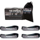 Tiedown Engineering Heavy Duty Axle Strap, Black, 3708 lbs. Max Load, 4-Pack, 2" x 38"