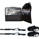 Tiedown Engineering Motorcycle Strap, Black, 3328 lbs. Max Load, 2-Pack, 1.5" x 8'