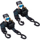 Tiedown Engineering Retractable Boat Transom Straps, Black, 2-Pack, 2"x43"