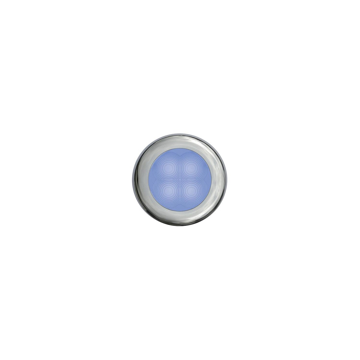 Hella Marine 4 LED Round Blue with Chrome Bezel 12V
