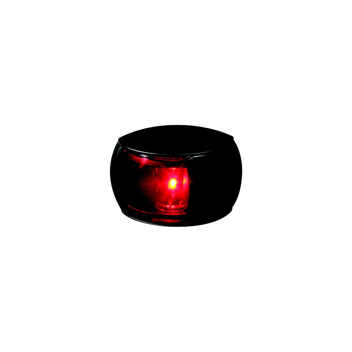 Hella Marine NaviLED® Port (Red) Side Light Only, Black with Red Lens, 1 ea.