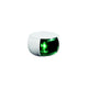 Hella Marine NaviLED® Starboard (Green) Side Light Only, White with Green Lens, 1 ea.
