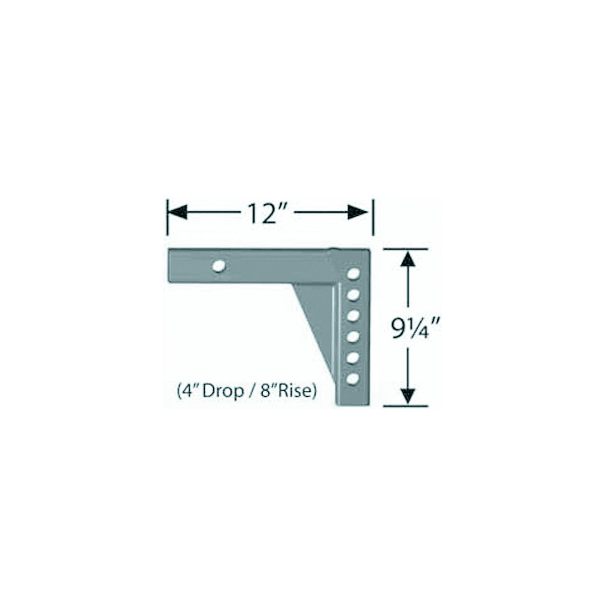 Progress Mfg Equal-I-Zer Parts Breakdown Models 6k-14k, 12", 4" Drop, 8" Rise, 2" Shank