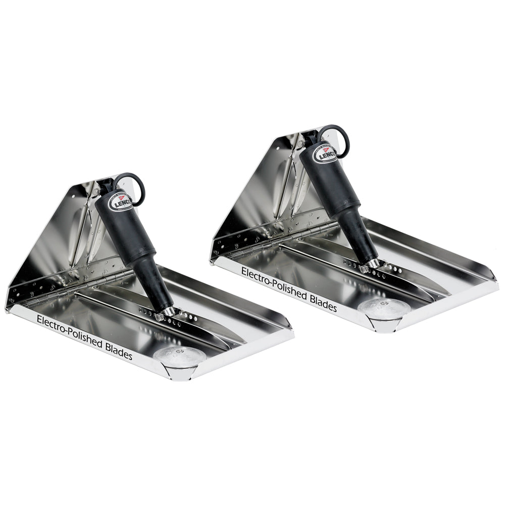 Lenco 16" x 12" Heavy Duty Performance Trim Tab Kit with o Switch Kit 12V