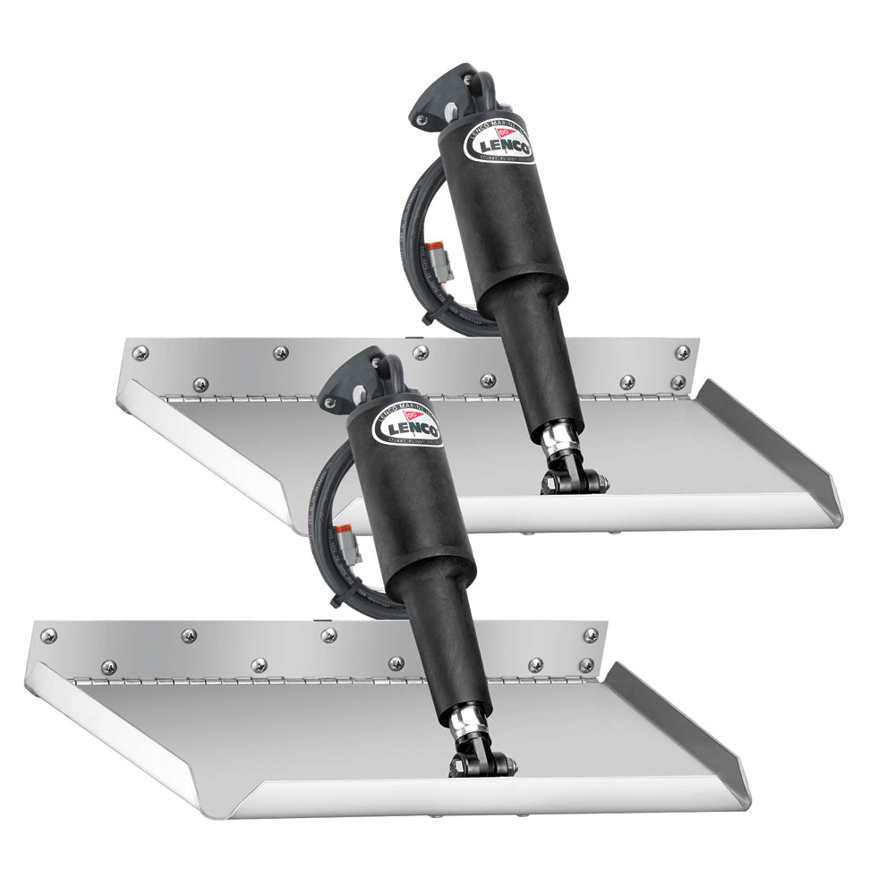 Lenco 12" x 9" Edgemount Trim Tab Kit with LED Indicator Switch Kit 12V