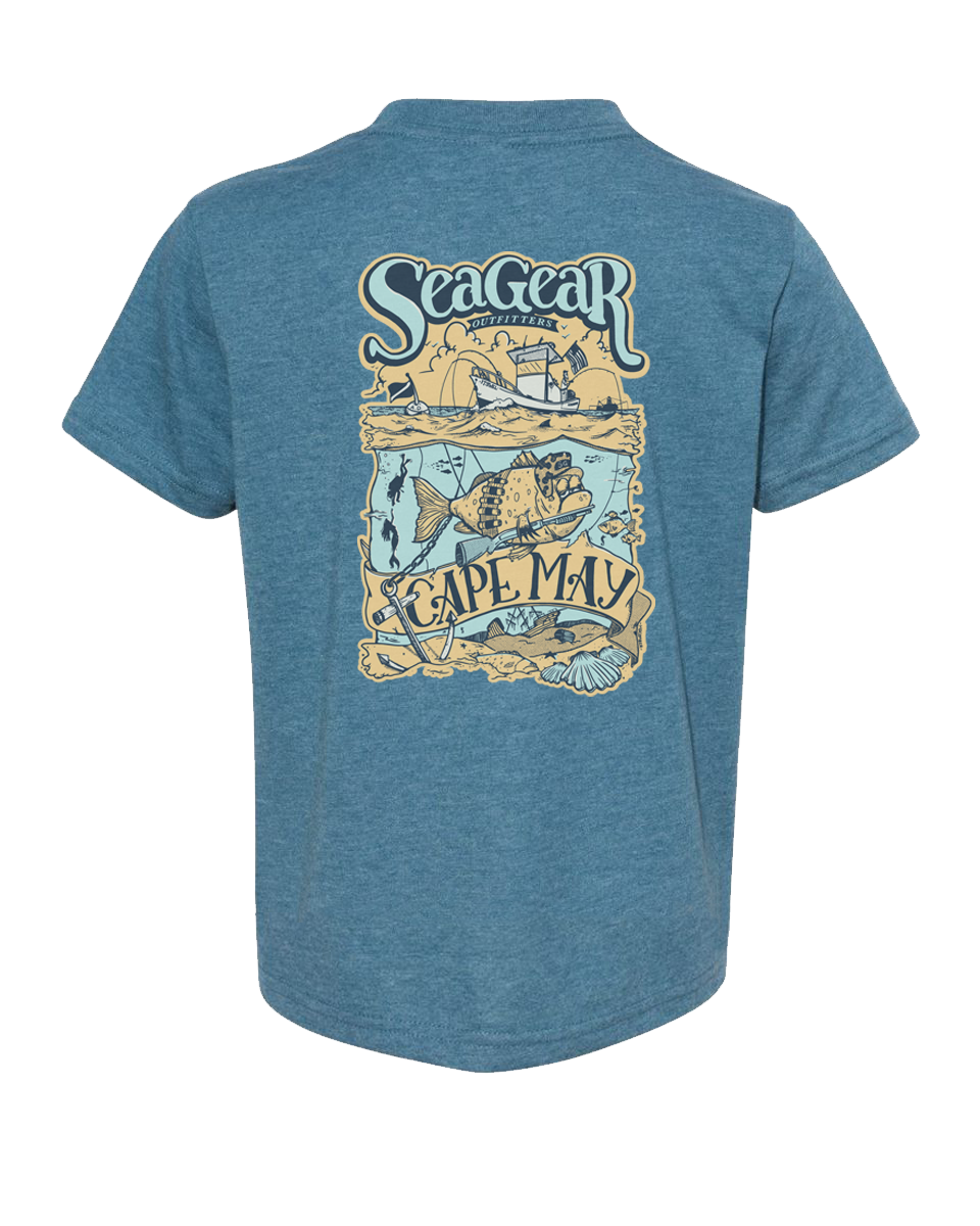 Sea Gear Apparel - Grumpy Fish Long Sleeve Toddler