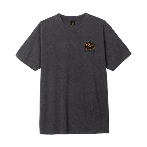 Dark Seas Faithful Friend Mineral Tee 302500011 — M / Heather charcoal