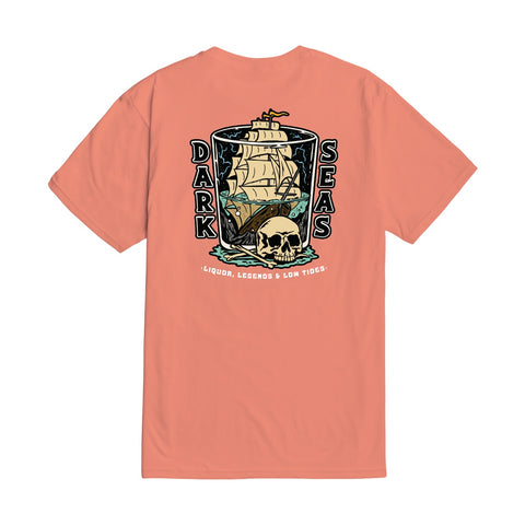 Dark Seas Liquor And Legends Tee 304400576 Coral — M / Coral