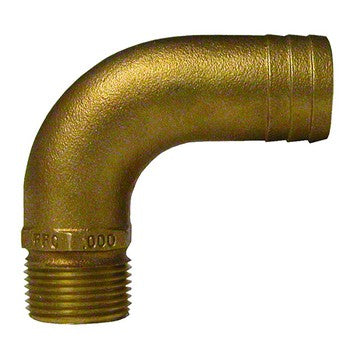 Groco Full Flow Bronze 90D Hose Barb