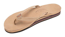 Rainbow Sandals - Rainbow Womens Premier Leather Double Layer Narrow Strap Sandals