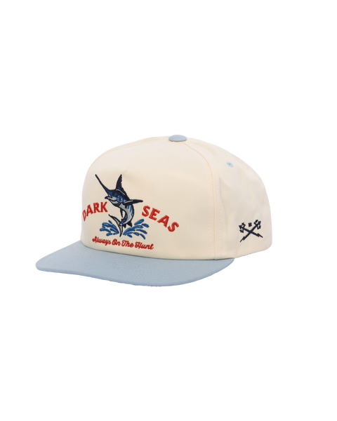 Dark Seas Vapor Hat 321000559 — OS / White/Light Blue