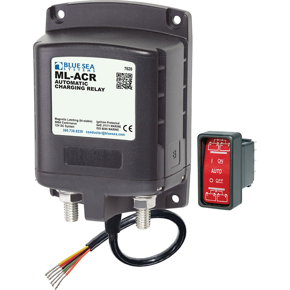 Blue Sea Systems 7620 ML-Series Automatic Charging Relay (Magnetic Latch) 12VDC