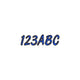 Hardline Series 400 Registration Kit, Smooth Cursive Font With Left to Right Color Gradation (Includes 4 Sets of 3" A-Z, 0-9) BLBKG400