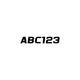 Hardline Series 700EC Registration Kit, Solid Fill Colors With Black Outlines and Slanted European Font (Includes 4 Sets of 3" A-Z, 0-9) BLK700EC