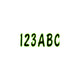 Hardline Series 200 Registration Kit, Cursive Font With Top to Bottom Color Gradations (Includes 4 Sets of 3" A-Z, 0-9) BLKKI200