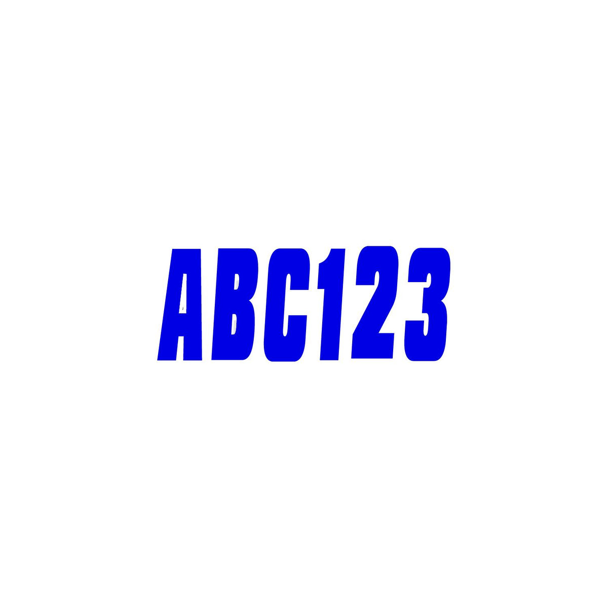 Hardline Series 350 Registration Kit, Solid Color Font (Includes 4 Sets of 3" A-Z, 0-9) BLU350EC