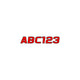 Hardline Series 700 Registration Kit, Solid Fill Colors With Black Outlines and Slanted European Font (Includes 4 Sets of 3" A-Z, 0-9) REBLK700