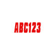 Hardline Series 350 Registration Kit, Solid Color Font (Includes 4 Sets of 3" A-Z, 0-9) RED350EC