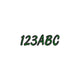 Hardline Series 400 Registration Kit, Smooth Cursive Font With Left to Right Color Gradation (Includes 4 Sets of 3" A-Z, 0-9) TEBKG400