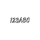 Hardline Series 400 Registration Kit, Smooth Cursive Font With Left to Right Color Gradation (Includes 4 Sets of 3" A-Z, 0-9) WHBKG400
