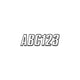 Hardline Series 800 Registration Kit, Block Style Solid Body With Bevel Effect, Contrasting Outline (Includes 4 Sets of 3" A-Z, 0-9) WHBLK800