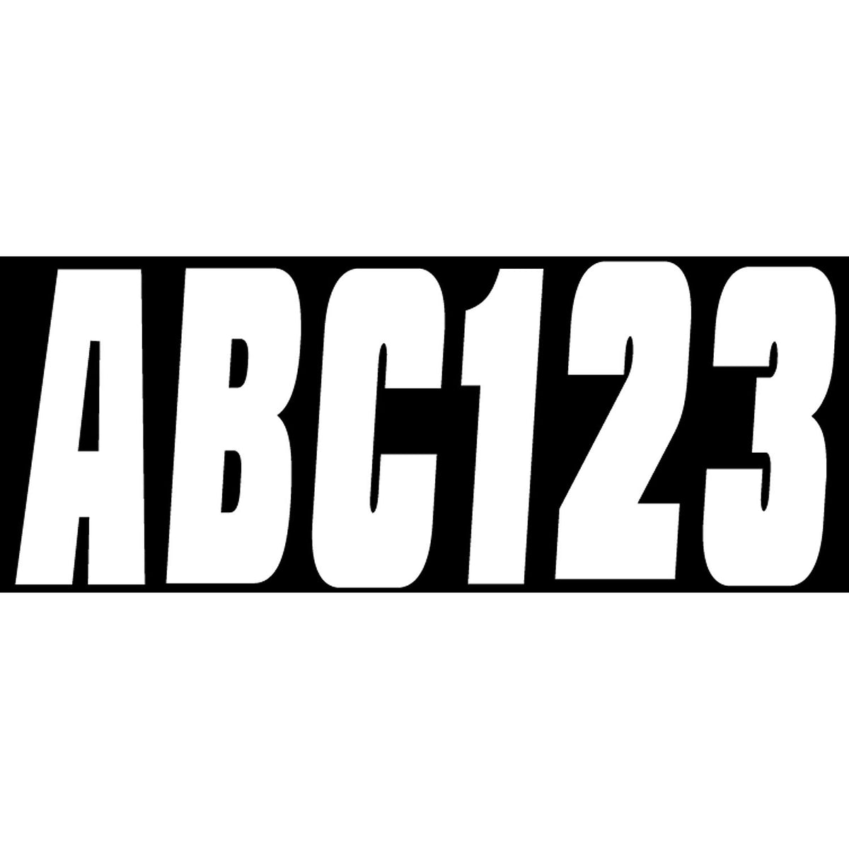 Series 350 White Registration Letter Kit